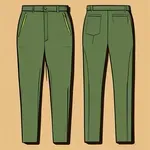 olive green pants image